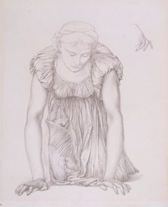 Studie eines knienden Mädchens für 